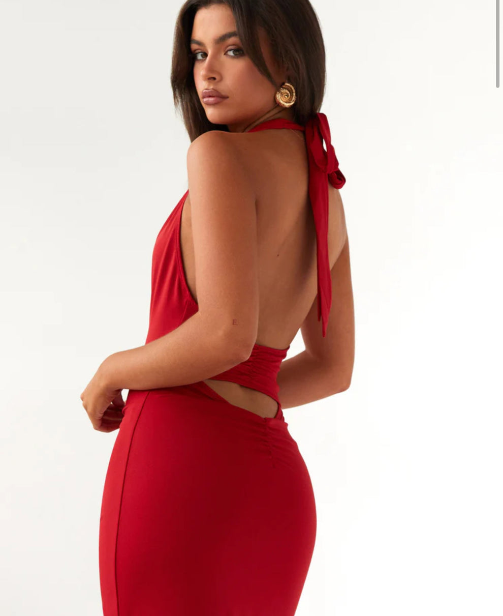 Peppermayo - Whisked Away Halterneck Maxi Dress