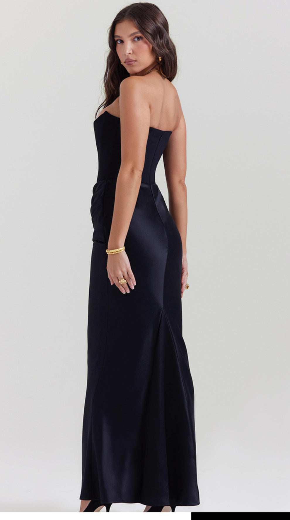 House Of Cb- Persephone Strapless Corset Dress