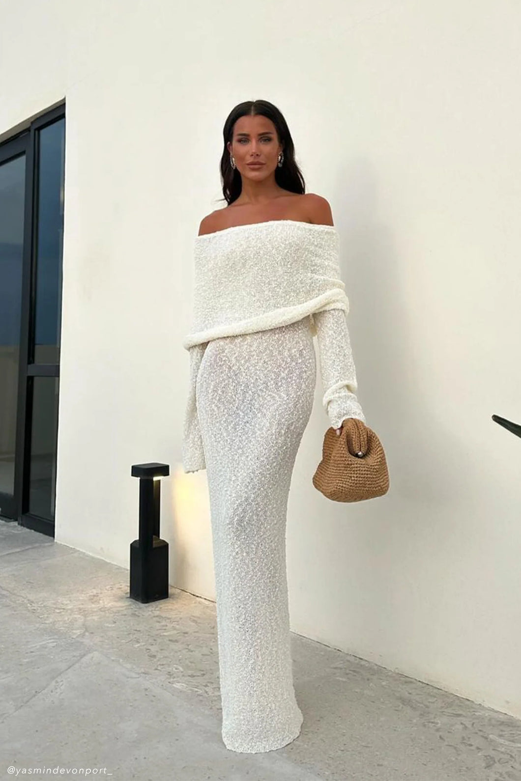 Meshki- Marisol Off Shoulder Maxi Dress