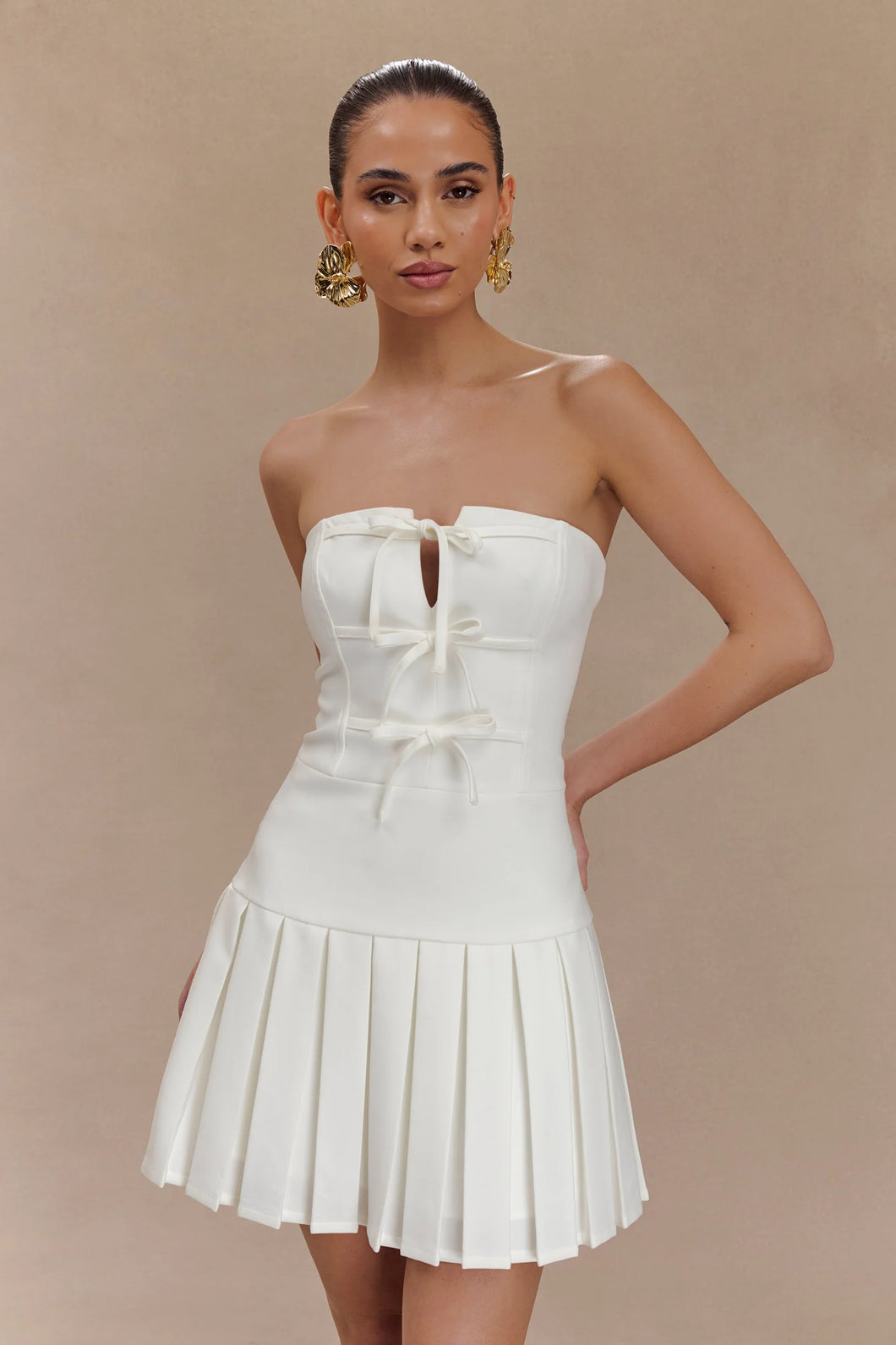 Meshki - Naya Pleated Mini Dress