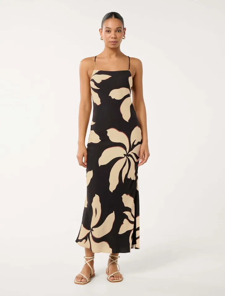 Forever New- Jude Textured Tie Back Midi