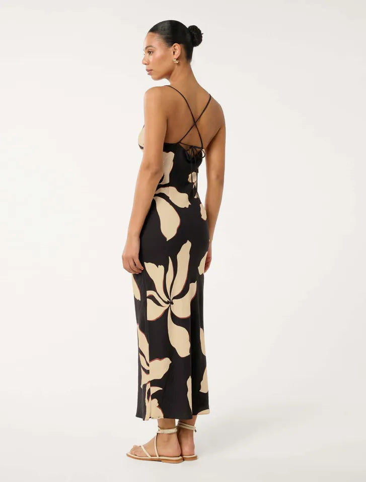 Forever New- Jude Textured Tie Back Midi