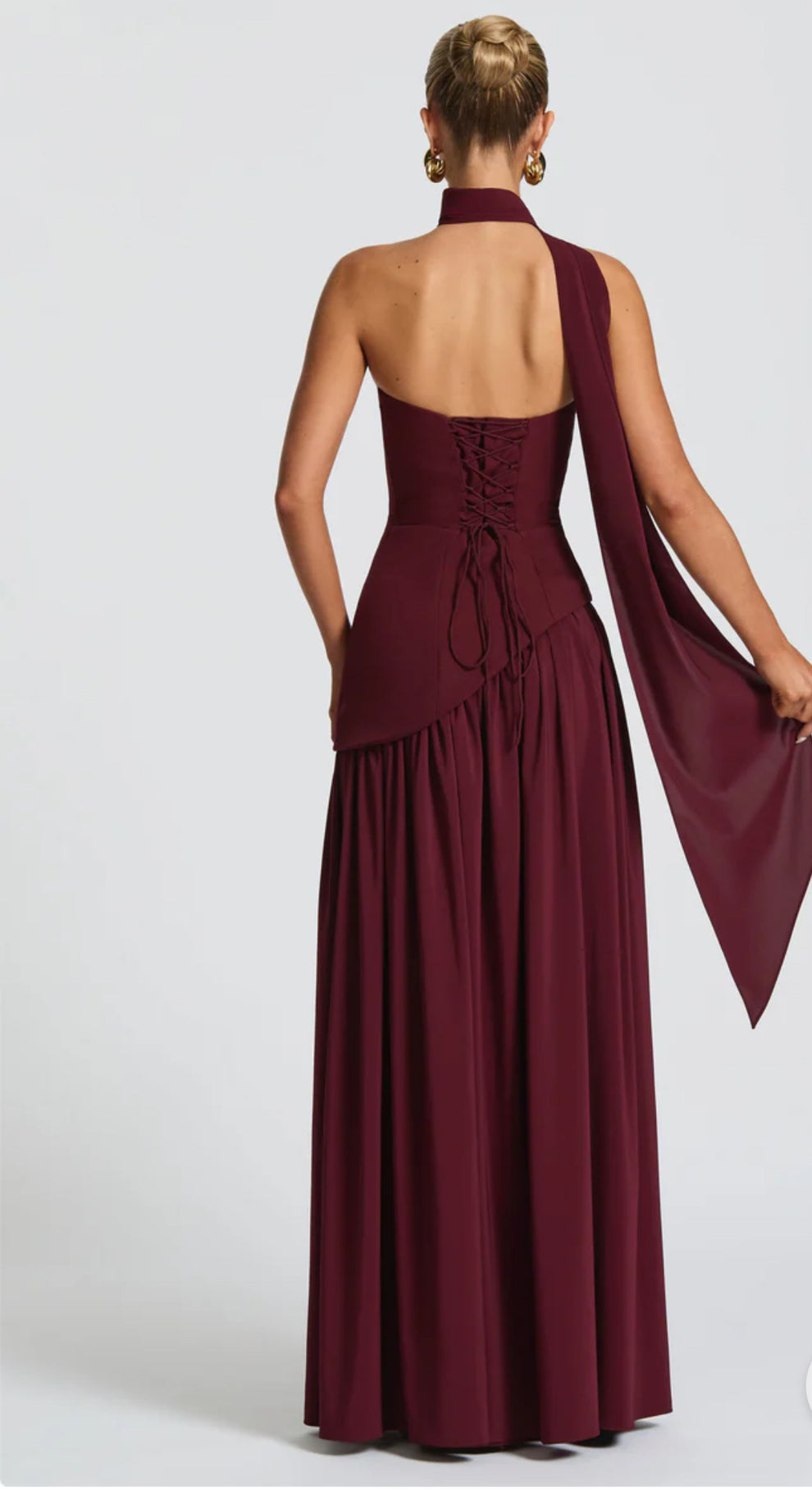 Babyboo - Maliyah Maxi Dress - Cherry Lacquer
